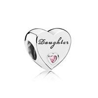 Genuine Pandora Daughter Love Heart Charm 925 Sterling Silver With Gift Pouch