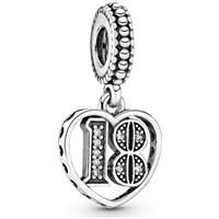 Pandora Genuine Pendant Charm Dangle 18 YEARS OF LOVE Silver S925 ALE 797262CZ