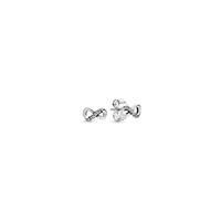 Pandora Moments Women's Sterling Silver Sparkling Infinity Stud Earrings