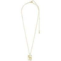 Pilgrim Love Tag, Recycled Sis Necklace Gold-Plated