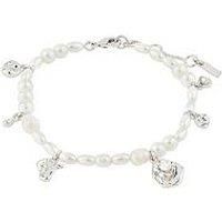 Pilgrim Intent Pearl Bracelet Silver-Plated