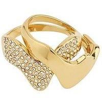 Pilgrim Connect 2-In-1 Set Crystal Rings Gold-Plated