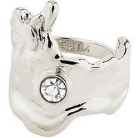 Pilgrim Gia Crystal Ring Silver-Plated