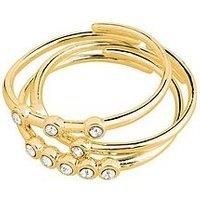 Pilgrim Sloan Rings 3-In-1 Set Gold-Plated