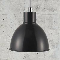 Pop Indoor Living Dining Pendant Ceiling Light in Anthracite (Diam) 21.5cm