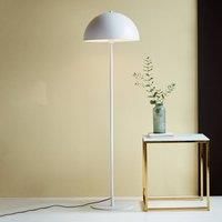 Ellen 40 Indoor Living Dining Metal Floor Lamp in White (H) 140cm