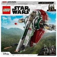 LEGO 75312 Star Wars Boba Fett’s Starship Building Toy for Kids Age 9 , Mandalorian Model Set with 2 Minifigures