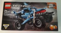 LEGO 42134 Technic Monster Jam Megalodon 2 in 1 Pull Back Shark Truck to Lusca Low Racer Car Toy, 2022 Series, Set for Kids 7+ Years Old