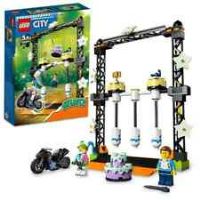 LEGO 60341 City Stuntz The Knockdown Stunt Challenge Playset, Adventure TV Series Action Toy For Kids Aged 5 plus with Stunt Bike, Racer & Accessories,