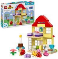 LEGO DUPLO Peppa Pig Birthday House Playset, Toddler Learning Toys for 2 Plus Year Old Girls & Boys with 3 Figures Incl. Pedro Pony and Suzy Sheep, plus Peppa/'s Teddy, Gift Idea 10433