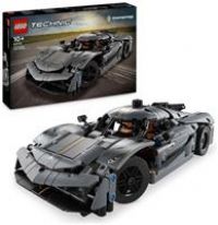 LEGO Technic Koenigsegg Jesko Absolut Grey Hypercar, Race Car Building Toy Set for Boys, Girls & Kids Aged 10 Plus, Buildable Vehicle Model Kit, Introduction to Engineering, Birthday Gift Idea 42173