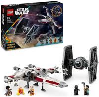 LEGO Star Wars TIE Fighter & X-Wing Mash-up Set, Starfighter Building Toy 9 Plus Year Old for Kids, Vehicles with 4 Minifigures and a Droid Figure, Creative Gift for Boys, Girls and Fans 75393