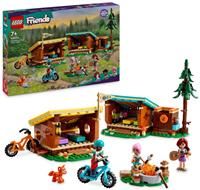 LEGO Friends Adventure Camp Cosy Cabins Camping Toy Set, Kids’ Nature Playset, Pretend Play for Girls and Boys Aged 7 Years and over, with 3 Mini-Doll Characters and a Fox 42624