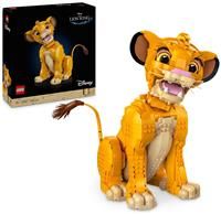 LEGO Disney Young Simba the Lion King, Collectible Animal Figure Building Set, Model Kit for Adults to Build, Home or Office Decor, Nostalgic Gift Idea for Women, Men, Her, Him and Fans 43247