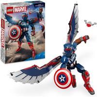 LEGO Marvel New Captain America Construction Figure, Super Hero Action Set with Shield and Drone, Building Toy for 8 Plus Year Old Boys & Girls, Avengers Birthday Gift Idea 76296