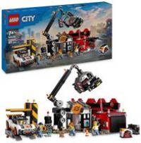 Lego City Scrapyard With Cars And Crane Toy 60472