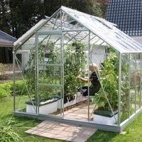 Vitavia Neptune Greenhouse with 3mm Horticultural Glass - Silver - 8 x 10