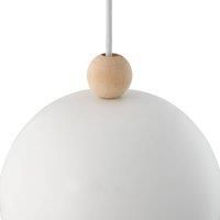 Nordlux Gaston pendant light, metal lampshade, white