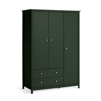 Habitat Brooklyn 3 Door Wardrobe - Green