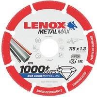 Lenox MetalMax Angle Grinder Grinding Disc Diamond Metal Cutoff Wheel 115 x 22.2