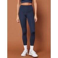 Girlfriend Collective Womens Training Long Compressive High-Rise Legging - Navy