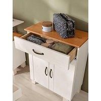 Dorel Home Alby Bathroom Storage Cabinet - White / Honey