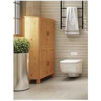 Dorel Home Alby Bathroom Storage Midi Cabinet - Stained Wax