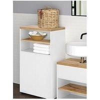 Dorel Home Thessa Bathroom Storage Cabinet - White/Oak