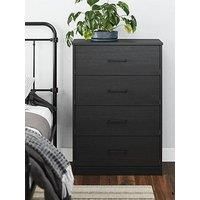 Dorel Home Pearce 4 Drawer Chest - Black