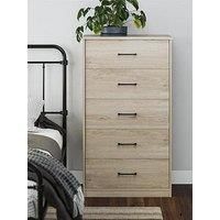 Dorel Home Pearce 5 Drawer Chest - Oak