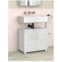 Dorel Home Atlas 2 Drawer Under Sink Cabinet - White Gloss