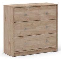 May Chest Of 3 Drawers In Jackson Hickory Oak Effect