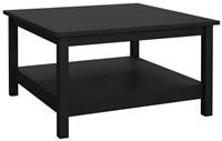 Madrid Coffee Table with Shelf, black