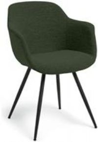 Habitat Noella Fabric Dining Chair - Green