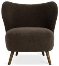 Habitat Cory Boucle Accent Chair - Brown