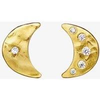 Maanesten Aega Gold Plated Crescent Moon Stud Earrings 9857A