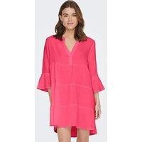 Only Tiered Tunic Dress - Pink