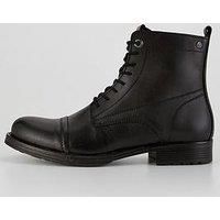 Bestseller A/S Men/'s Jfwshaun Sn Leather Boot Lace-up Ankle, Charcoal, 10.5 UK