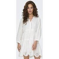 Only Embroidered Dress - White