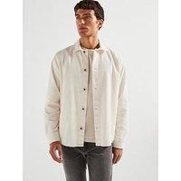 Only & Sons Relaxed Fit Corduroy Shacket - Cream