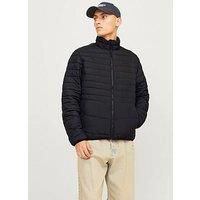 JACK & JONES Men/'s Jjestate Packable Puffer Collar Noos Quilted Jacket, Black, XXL