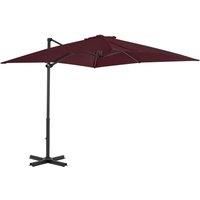 Cantilever Umbrella with Aluminium Pole Bordeaux Red 250x250 cm