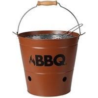 ProGarden Bucket Barbecue Grill BBQ 26 cm Dark Orange