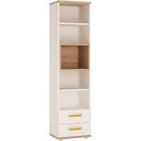 Furniture To Go | 4KIDS, Oak, Orange, Tall 2 Drawer Bookcase