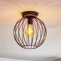 Cumera ceiling lamp, open cage lampshade, 30 cm