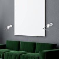 Euluna Danjel wall spotlight, metal white/silver