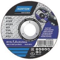 Norton Metal Cutting Disc 4 1/2" (115mm) x 1.6mm x 22.23mm 5 Pack (415FK)