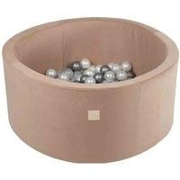 Velvet Ball Pit Round Childrens Kids Misioo Playset w/ 200 6cm Balls Gold