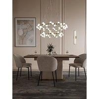 Lacetti 200 Cm Extending Dining Table - Cream/Oak