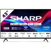 SHARP 2T-C43GD2725K Roku TV Smart HD Ready HDR LED TV, Black